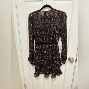 Lulus floral long sleeve dress